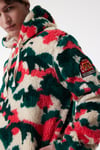 Lee Regular Fit Yumuşak Dokulu Kapüşon Yaka Erkek Sweat L232307 900 Bej-kırmızı-Lacivert
