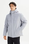 Lee Relaxed Fit Kapüşon Yaka Erkek Mont L2520258 035 GRİ