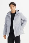 Lee Relaxed Fit Kapüşon Yaka Erkek Mont L2520258 035 GRİ