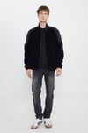 Lee Relaxed Fit Polarlı Dik Yaka Cepli Erkek Ceket L242525 001 SİYAH