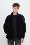 Lee Relaxed Fit Polarlı Dik Yaka Cepli Erkek Ceket L242525 001 SİYAH