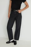 Leila Pamuklu Baggy Fit Yüksek Bel Jeans Kadın Kot Pantolon 1010600-88244 SİYAH