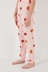 Lela % 100 Pamuk Bisiklet Yaka Kısa Kollu Kız Çocuk Pijama Takımı 6651002 PEMBE