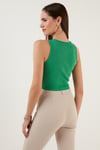 Lela % 100 Pamuk Fitilli Super Crop Örme Bayan Atlet 5864215 BENETTON