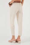 Lela % 100 Pamuklu Regular Fit Bayan Pantolon 673PY2007 BEJ