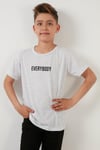 Lela Baskılı Bisiklet Yaka Pamuklu Erkek Çocuk T Shirt 6211016 GRİ MELANJ