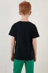 Lela Baskılı Bisiklet Yaka Pamuklu Erkek Çocuk T Shirt 6211005 LACİVERT