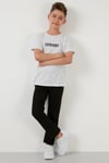 Lela Baskılı Bisiklet Yaka Pamuklu Erkek Çocuk T Shirt 6211016 GRİ MELANJ