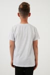 Lela Baskılı Bisiklet Yaka Pamuklu Erkek Çocuk T Shirt 6211016 GRİ MELANJ