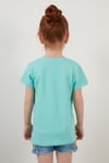 Lela Baskılı Bisiklet Yaka Pamuklu Kız Çocuk T Shirt 6211036 MİNT