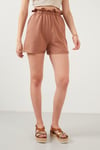 Lela Beli Lastikli Cepli Bayan Short 5863880 BİSKÜVİ