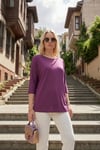 Lela Bisiklet Yaka Truvakar Kol Bayan Bluz 5861416Y VİŞNE