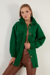 Lela Cepli Oversize Kışlık Bayan Gömlek Ceket 42190456 BENETTON