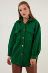 Lela Cepli Oversize Kışlık Bayan Gömlek Ceket 42190456 BENETTON