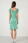 Lela Çiçek Desenli Carmen Yaka Bayan Elbise 5863700 BENETTON