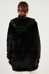 Lela Çift Taraflı Regular Fit İçi Suni Kürklü Cepli Bayan Mont 6238067 SİYAH