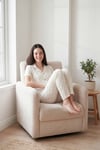 Lela Desenli Yumuşak Dokulu Regular Fit Düğmeli Kısa Kollu Kadın Pijama Takımı 65750101Y EKRU-YEŞİL