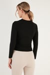 Lela Ekstra Slim Fit Yaka Detaylı Bayan Bluz 5865583 SİYAH