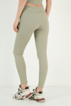 Lela Esnek Slim Fit Toparlayıcı Yüksek Bel Bayan Tayt 5865552 Olive