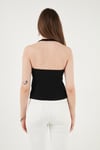 Lela Fitilli Fitted Fit Halter Yaka Sırt Dekolteli Bayan Yelek 5866515 SİYAH