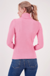 Lela Fitilli Regular Fit Balıkçı Yaka Soft Akrilik Bayan Kazak 4614102 Şeker Pembe