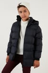 Lela İçi Peluş Astarlı Çıkarılabilir Kapüşonlu Şişme Erkek Çocuk Mont 576220K LACİVERT