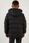 Lela İçi Peluş Astarlı Çıkarılabilir Kapüşonlu Şişme Erkek Çocuk Mont 576220K SİYAH