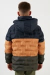 Lela İçi Peluş Astarlı Çıkarılabilir Kapüşonlu Şişme Erkek Çocuk Mont 5760015 LACİVERT-TABA-KOYU HAKİ