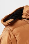 Lela İçi Peluş Astarlı Çıkarılabilir Kapüşonlu Şişme Erkek Çocuk Mont 576220K HARDAL