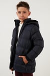 Lela İçi Peluş Astarlı Çıkarılabilir Kapüşonlu Şişme Erkek Çocuk Mont 576220K LACİVERT