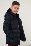 Lela İçi Peluş Astarlı Kapüşonlu Erkek Çocuk Mont 6031879 LACİVERT