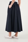 Lela Modest Pamuklu Relaxed Fit Lastikli Bel Tesettür Midi Kadın Etek 668YE4449 LACİVERT