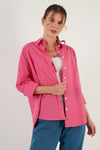 Lela Oversize % 100 Pamuk Poplin Bayan Gömlek CF21S163867 FUŞYA