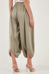 Lela Oversize Bağlamalı Balon Paça Saten Şalvar Bayan Pantolon 68351199 ÇAĞLA YEŞİLİ