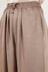 Lela Oversize Bağlamalı Balon Paça Saten Şalvar Bayan Pantolon 68351199 VİZON