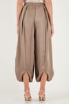 Lela Oversize Bağlamalı Balon Paça Saten Şalvar Bayan Pantolon 68351199 VİZON