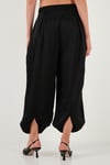 Lela Oversize Bağlamalı Balon Paça Saten Şalvar Bayan Pantolon 68351199 SİYAH