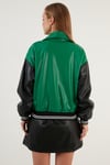 Lela Oversize Cepli Bomber Suni Bayan Deri Mont 6230104 BENETTON