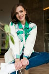 Lela Oversize Ekose Desenli Cepli Suni Kürklü Kışlık Bayan Gömlek Ceket 42190477 YEŞİL