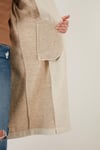Lela Oversize Kemerli Cepli Kışlık Bayan Kaban 42190454 AÇIK VİZON