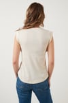 Lela Pamuklu Bisiklet Yaka Kolsuz Basic Bayan T Shirt 5864201 TAŞ