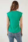 Lela Pamuklu Bisiklet Yaka Kolsuz Basic Bayan T Shirt 5864201 BENETTON