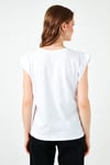 Lela Pamuklu Bisiklet Yaka Kolsuz Kadın T Shirt 5864019 BEYAZ