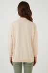 Lela Pamuklu Dik Yaka Basic Örme Bayan Sweat 5863323 TAŞ