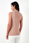 Lela Pamuklu Kolsuz Dik Yaka Bayan T Shirt 5865710 BİSKÜVİ