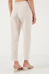 Lela Pamuklu Normal Bel Regular Fit Düz Paça Kadın Pantolon 668YP42282S4 TAŞ