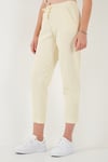 Lela Pamuklu Normal Bel Regular Fit Düz Paça Kadın Pantolon 668YP42282S4 SARI