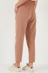 Lela Pamuklu Normal Bel Regular Fit Düz Paça Bayan Pantolon 668YP42282S4 CAMEL