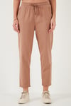 Lela Pamuklu Normal Bel Regular Fit Düz Paça Bayan Pantolon 668YP42282S4 CAMEL