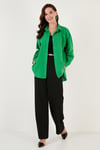 Lela Pamuklu Oversize Dokuma Bayan Gömlek 6234760 BENETTON